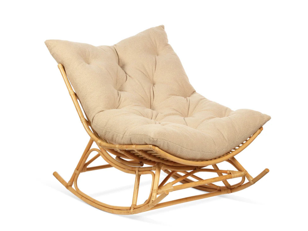 papasan in boucle latte