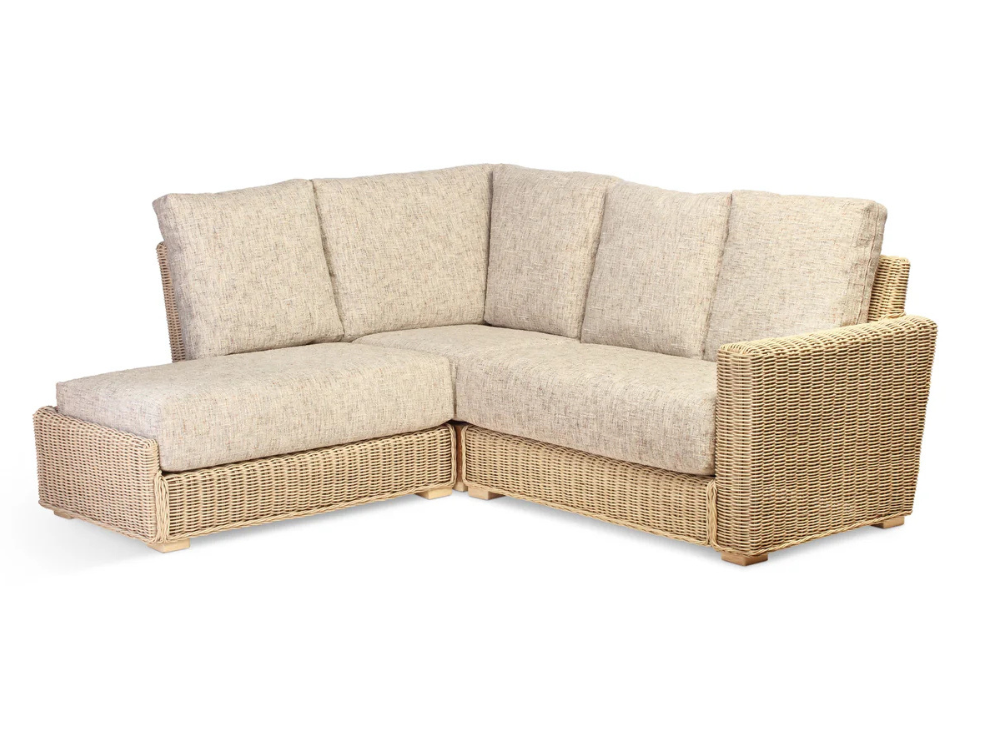 left hand facing cane chaise