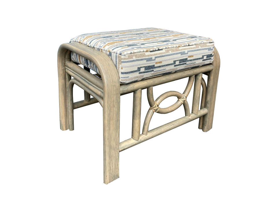 Malawi Grey Wash Footstool