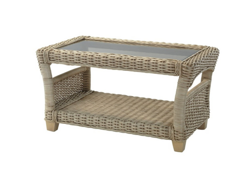 rattan coffee table