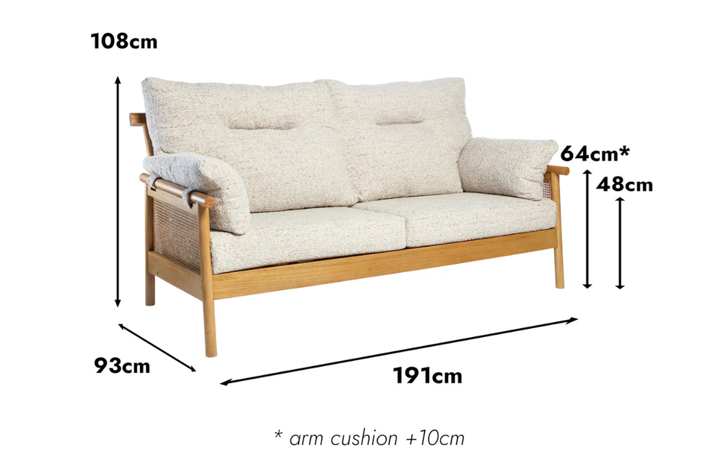 mindi sofa dimensions