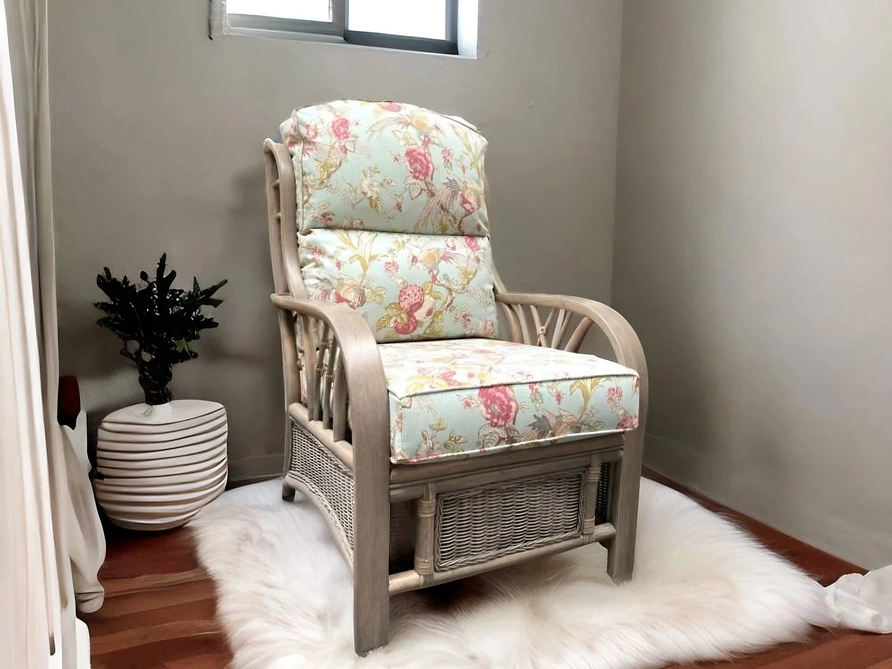 New York Grey Wash Armchair