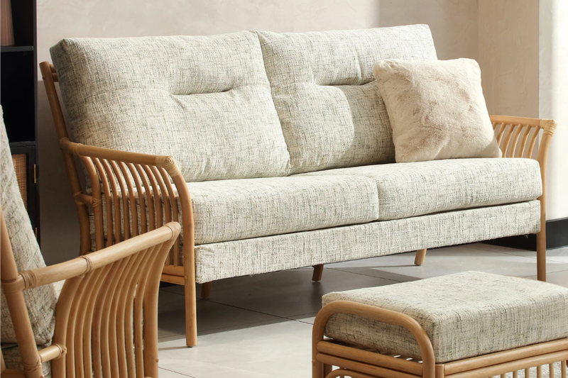 solo rattan cane sofa