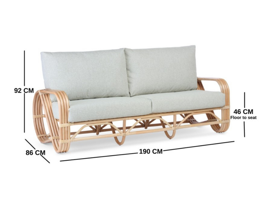 pretzel 3 seater sofa