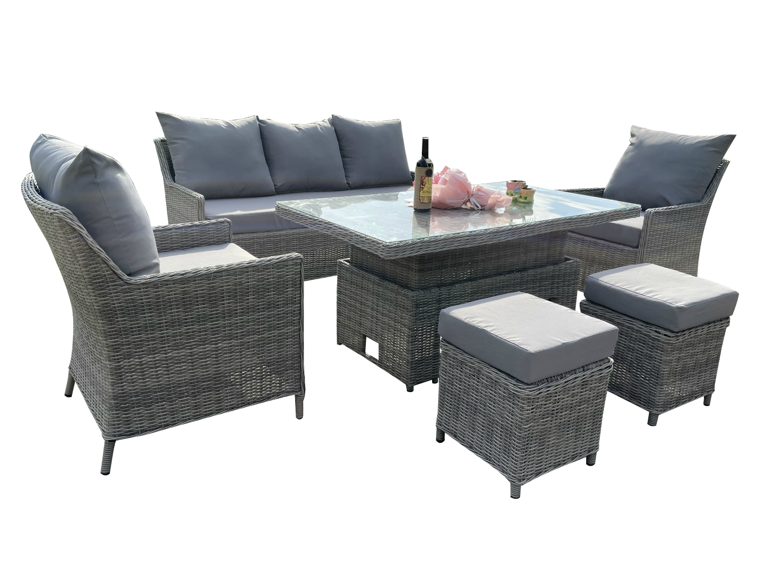 baros 3 seater sofa set
