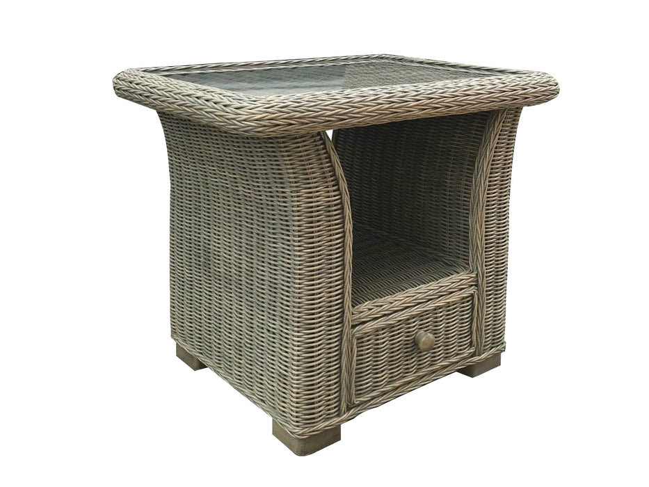 cairo side table grey wash