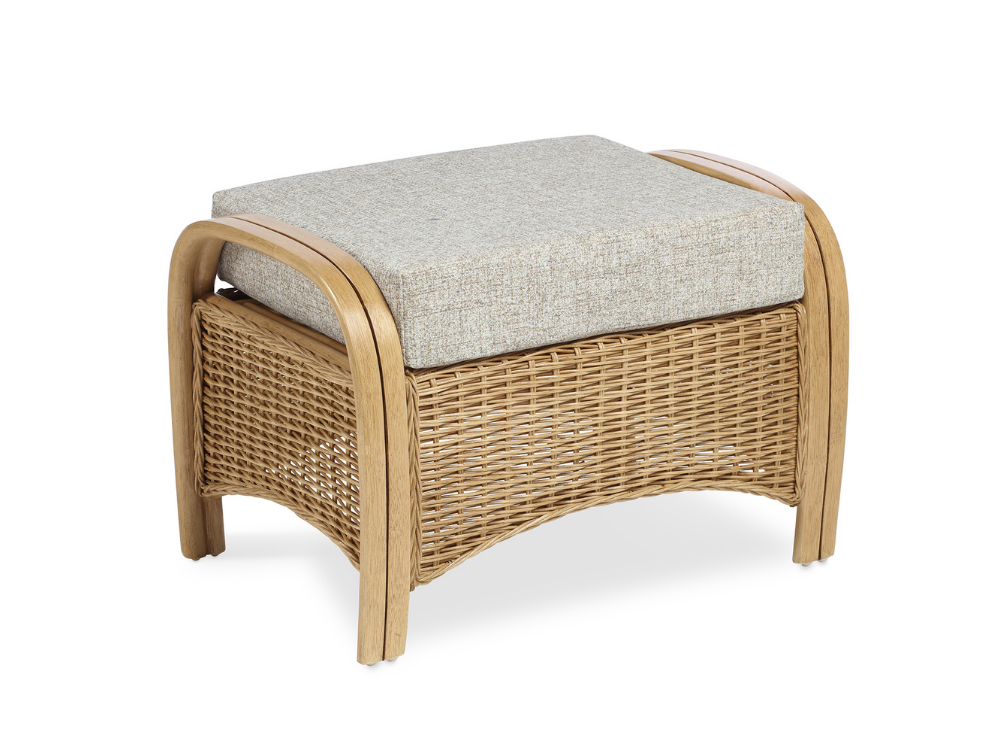 footstool in earth beige