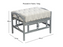 madrid grey footstool