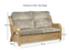 opera 3 seater dimensions