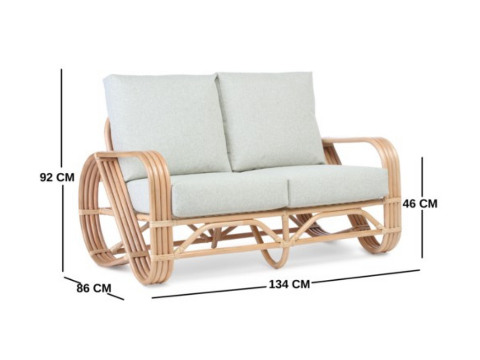 pretzel sofa dimensions