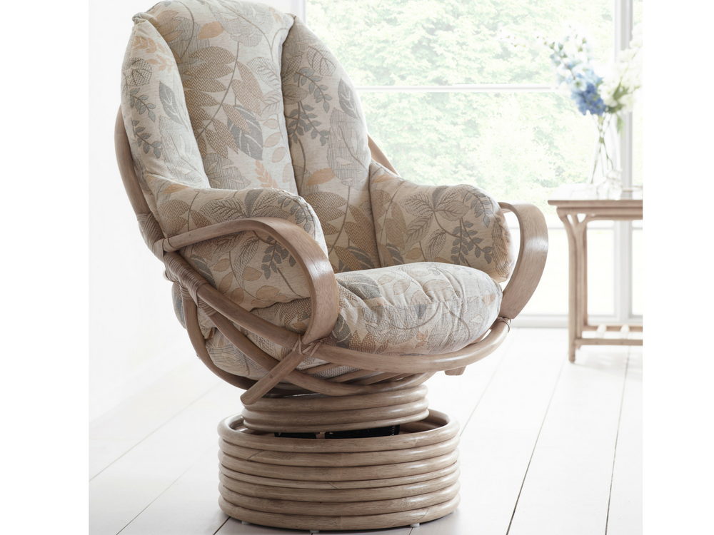 Cane clearance swivel chair