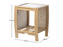 turin oak side table