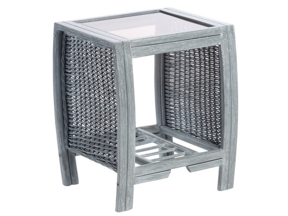 turin grey side table